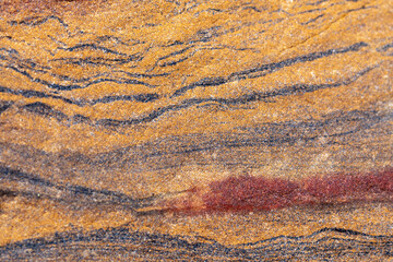 Texture Of Natural Rock red And yellow Color
