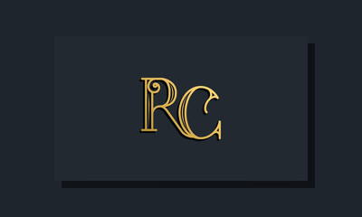 Minimal Inline style Initial RC logo.