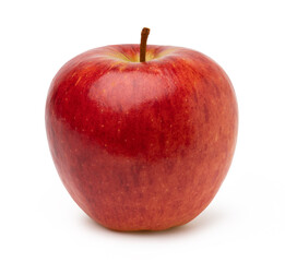 Fresh red apple isolated on white background.