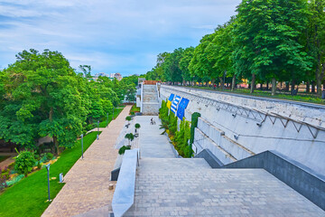 The Greek Park from Primorsky Boulevard, Odessa, Ukraine
