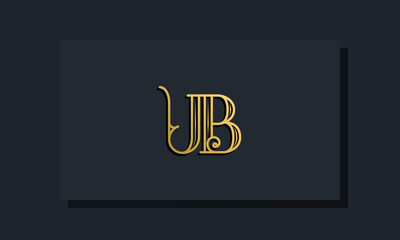 Minimal Inline style Initial UB logo.