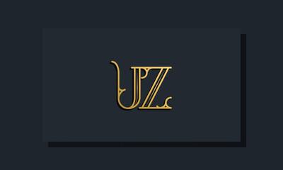 Minimal Inline style Initial UZ logo.