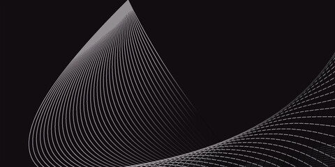 Abstract Black and white  Background With Lines
