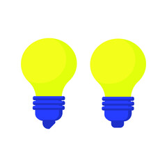 vector bulbs, set of colorful bulbs, set of light bulbs
