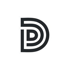 Fototapeta premium Letter D logo design