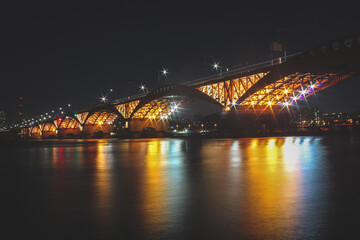 Long exposure bridge in Seoul