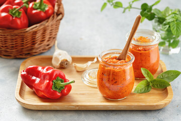 Ajvar (pepper mousse) in a jar