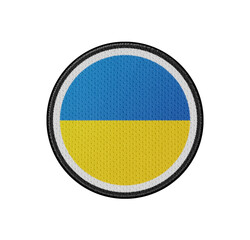 3D illustration flag of Ukraine. Ukraine flag isolated on white background.