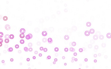Light Purple, Pink vector pattern with spheres.
