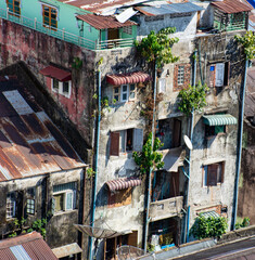 Fototapeta na wymiar Yangon Old City