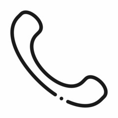Telephone icon. High quality and very suitable for your web design, UI, mobile app design, etc. Isolated vector illustration on a white background.