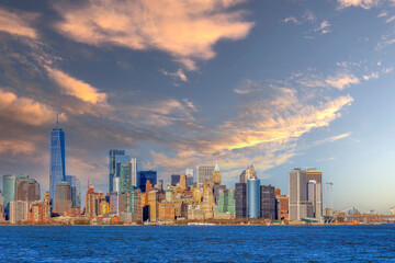 Naklejka premium View of the skyscrapers in Manhattan, New York, USA