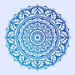 ethnic mandala art round decoration symmetrical vector design element