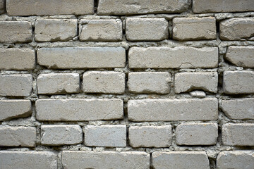 Gray brick masonry. Brick wall