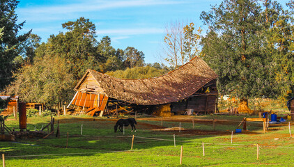 estructura de madera