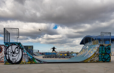 skatepark in Lisbon Portugal,