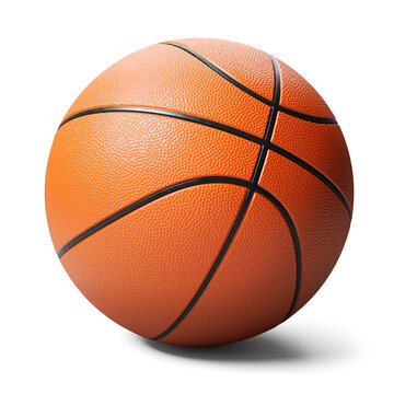Basketball ball isolated on white background 3d