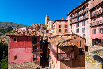 Fototapeta na wymiar views of albarracin mudejar town in teruel, Spain
