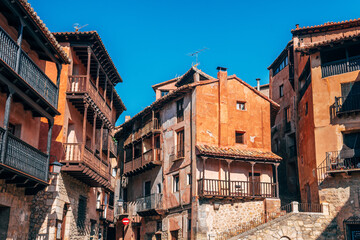 Fototapeta na wymiar amazing town of albarracin in teruel, Spain