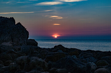 Atardecer en la Isla del Mar, Santander, Cantabria, España