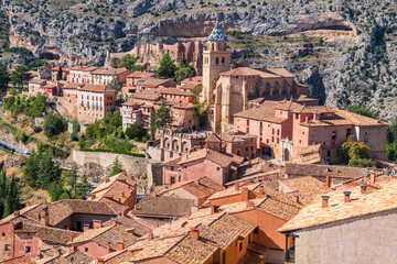 views of albarracin mudejar town in teruel, Spain