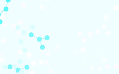 Light Pink, Blue vector template with artificial intelligence structure.