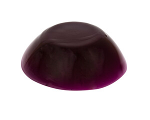 Fruit berry jelly isolated on the white background