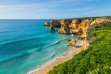 Cliffs in the Coast of Algarve