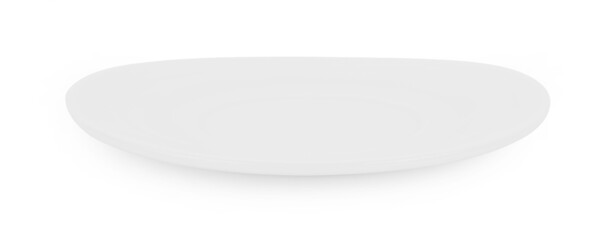 white plate isolated on white background
