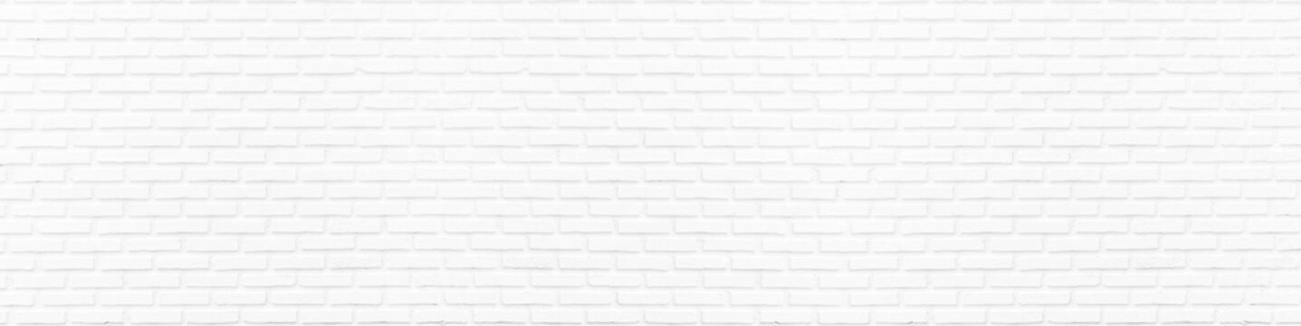 Fototapeta White brick wall texture background