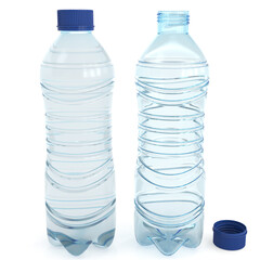 Naklejka premium bottle water plastic 3d render