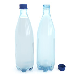 bottle  water  plastic 3d render