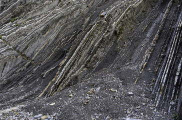 Zumaia beach in Spain