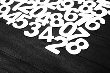 Background of numbers or seamless pattern with numbers