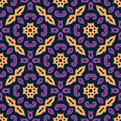 Three colors pattern ornament background. Ethnic seamless ready for print