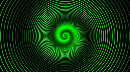 Hypnotic spiral. Swirl hypnotize spirals, vertigo geometric illusion and rotating stripes round pattern vector illustration