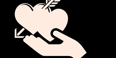 Romantic  stickers stock image 