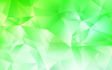 Light Green vector gradient triangles template.