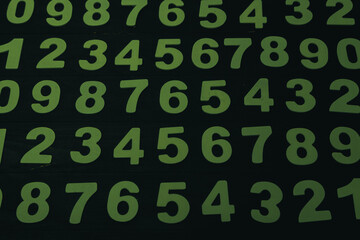 Background of numbers or seamless pattern with numbers.