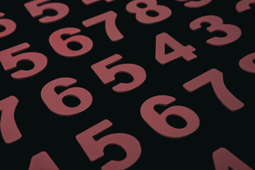 Background of numbers or seamless pattern with numbers.