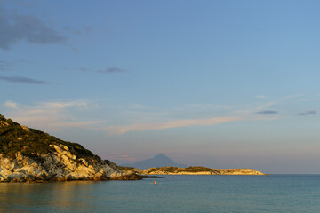 Fototapeta premium Sea Mountain View on sunny day. High quality photo