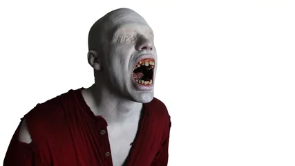 Fotobehang Doof Coma Mutant blind man screaming 2 © sidney