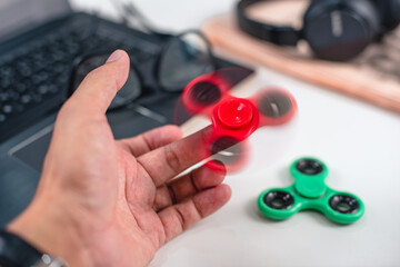 Fidget spinner toy