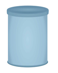 Blue kitchen container. vector illustration