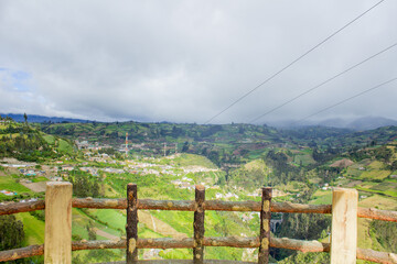 Fototapeta na wymiar View to santuary Las Lajas