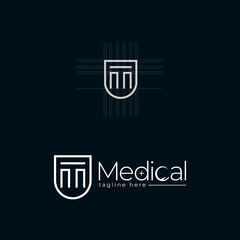 Simple creative Medical logo design concept suitable for company logo, print, digital, icon, apps, and other marketing material purpose
