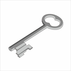 vintage door house key vector design