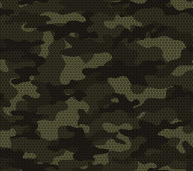 Abstract camouflage, military vector pattern, digital texture for textiles. Fashionable design.