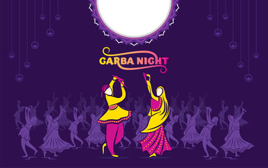 creative poster design for Shubh Navratri