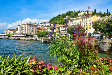 Lake Como in Italy, the beautiful town of Bellagio